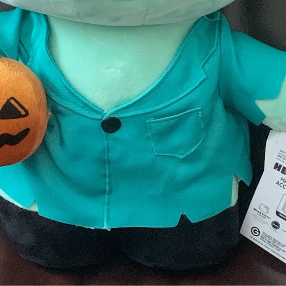 Hello Kitty Frankenstein with Pumpkin Large Plush Halloween Greeter - Picture 6 of 13